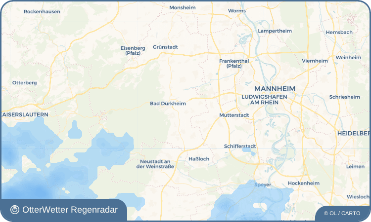 Wetter-Widget-Vorschau mit Vorhersagedaten für Friedelsheim