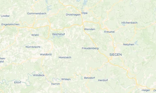 Regenradar-Vorschau: aktuelle Niederschläge in Friesenhagen und Umgebung