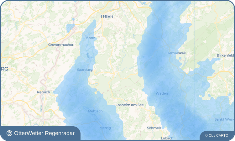 OtterWetter Regenradar-Widget Frommersbach