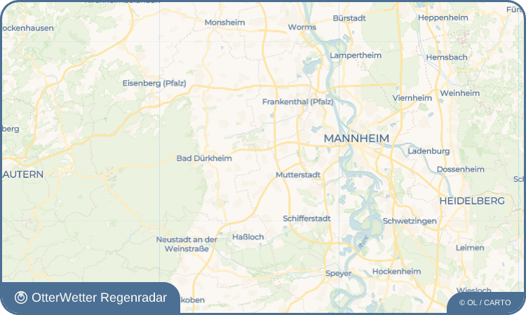 Wetter-Widget-Vorschau mit Vorhersagedaten für Fußgönheim