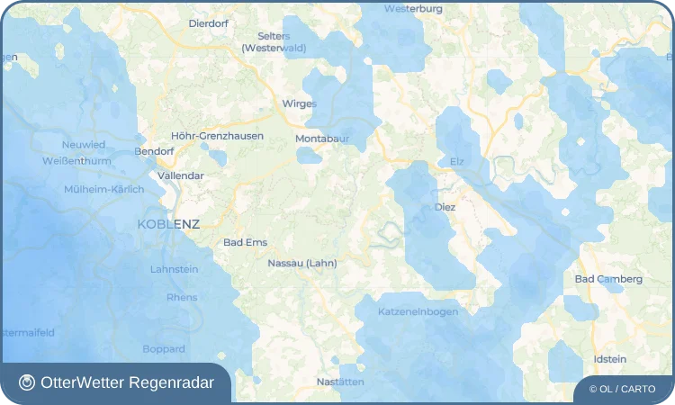 Widget-Vorschau für Gackenbach Wetter-Widget-Vorschau mit Vorhersagedaten für Gackenbach
