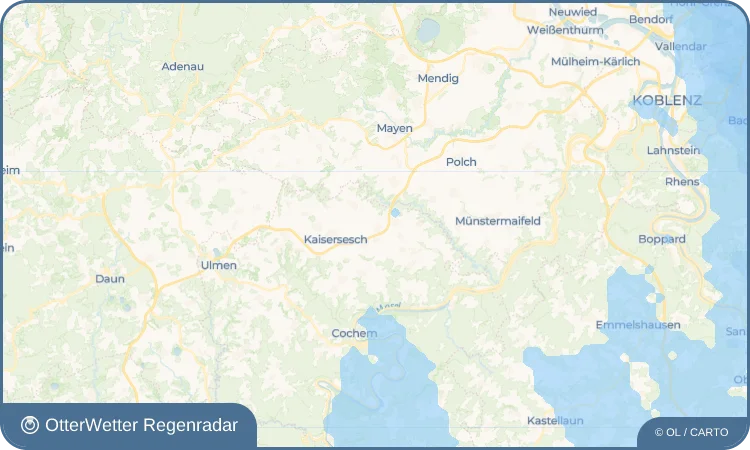Widget-Vorschau für Gamlen Wetter-Widget-Vorschau mit Vorhersagedaten für Gamlen
