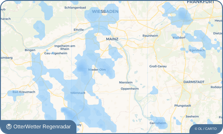 OtterWetter Regenradar-Widget Gau-Bischofsheim