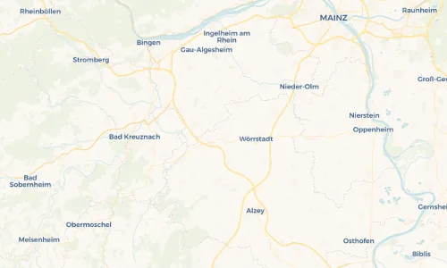 Regenradar Vorschaubild - Aktuelle Niederschläge in Gau-Weinheim und Umgebung