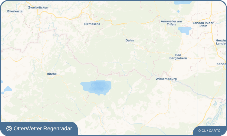 Wetter-Widget-Vorschau mit Vorhersagedaten für Gebüg