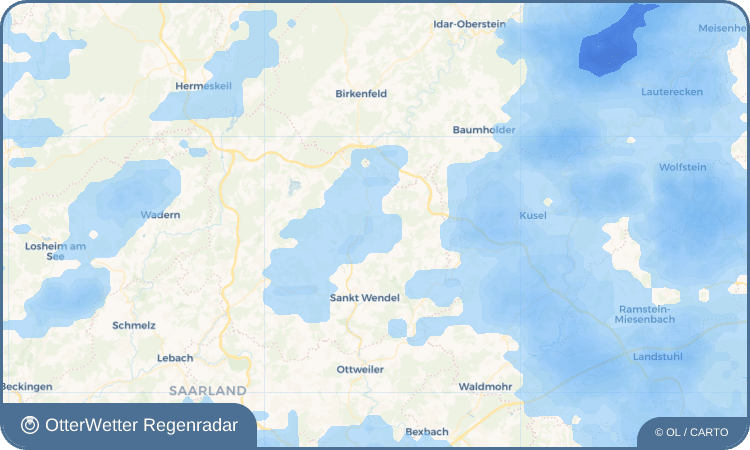 Wetter-Widget-Vorschau mit Vorhersagedaten für Gehweiler