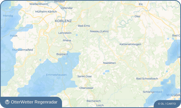 OtterWetter Regenradar-Widget Gemmerich