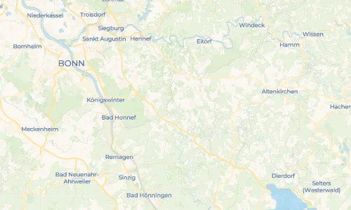 Regenradar Germscheid: aktuelle Niederschläge in Germscheid und Umgebung, Stand 19. Oktober 2026 um 11:05 Uhr