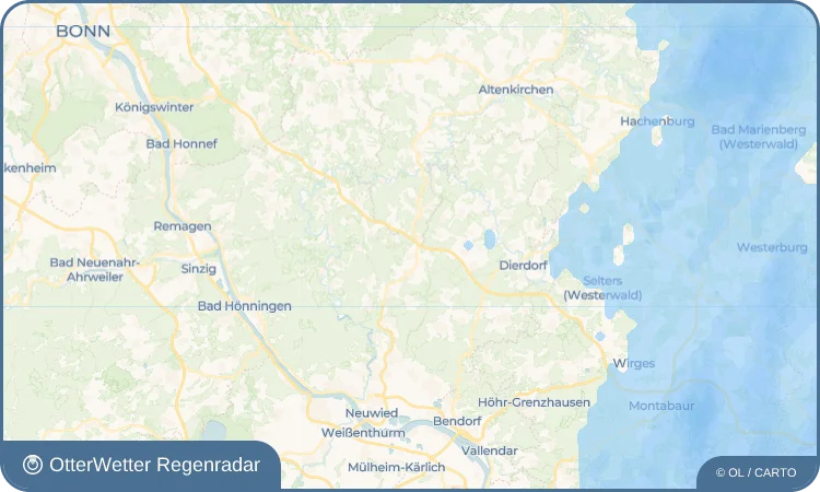 Wetter-Widget-Vorschau mit Vorhersagedaten für Gierend