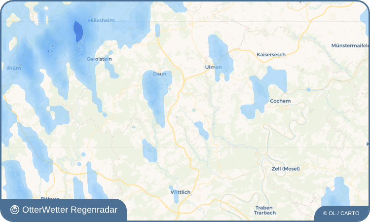 OtterWetter Regenradar-Widget Gillenfeld