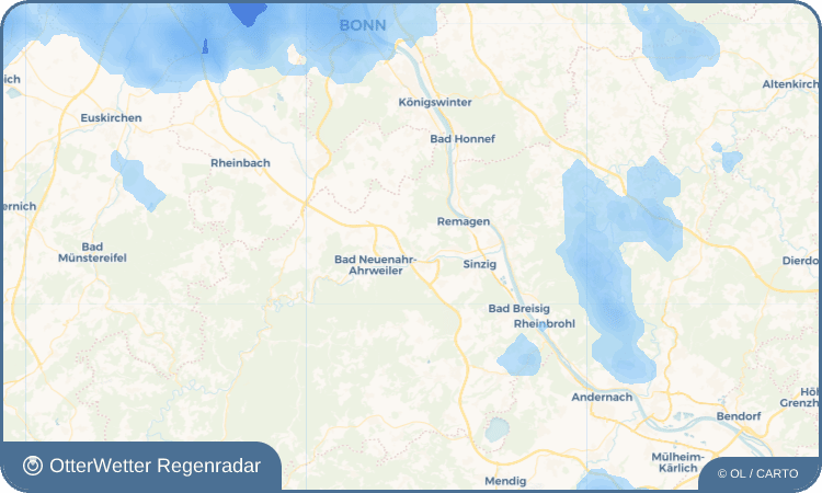 OtterWetter Regenradar-Widget Gimmigen