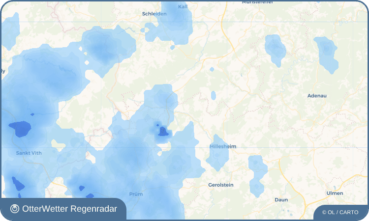 OtterWetter Regenradar-Widget Glaadt