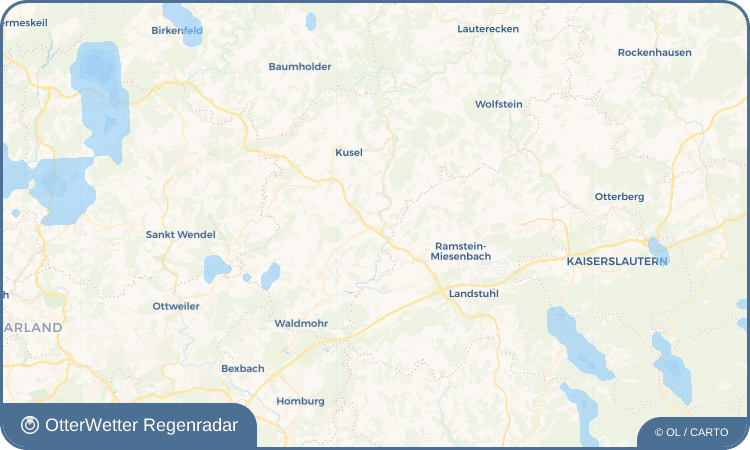OtterWetter Regenradar-Widget Glan-Münchweiler