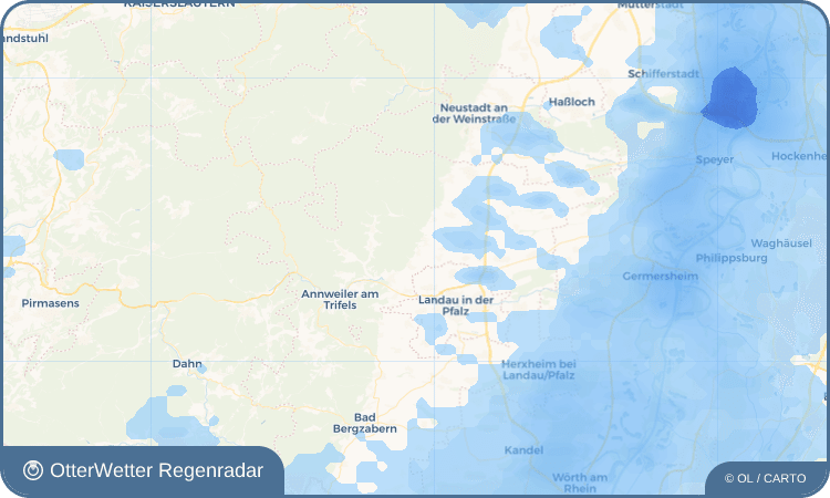 OtterWetter Regenradar-Widget Gleisweiler