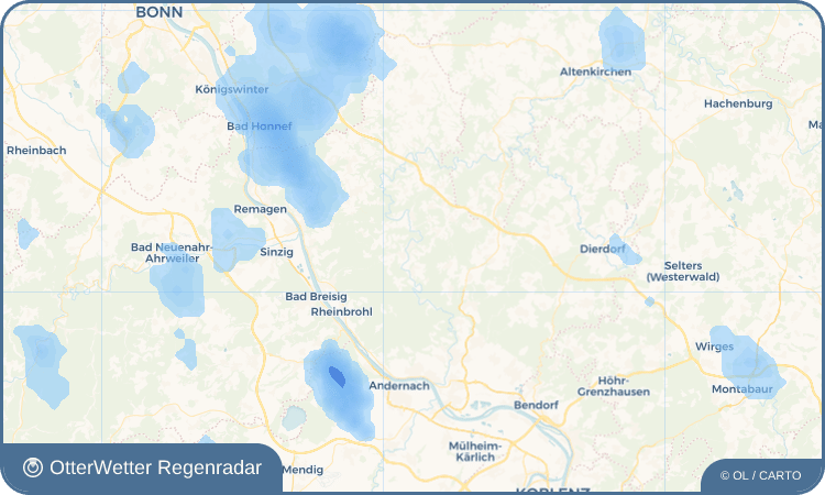 OtterWetter Regenradar-Widget Glockscheid