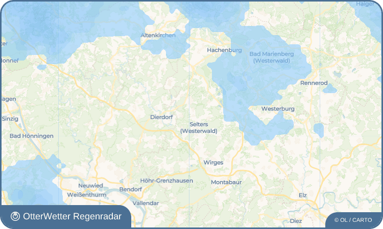 OtterWetter Regenradar-Widget Goddert