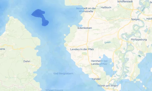 Regenradar Godramstein: aktuelle Niederschläge in Godramstein und Umgebung, Stand 18. Oktober 2026 um 15:00 Uhr