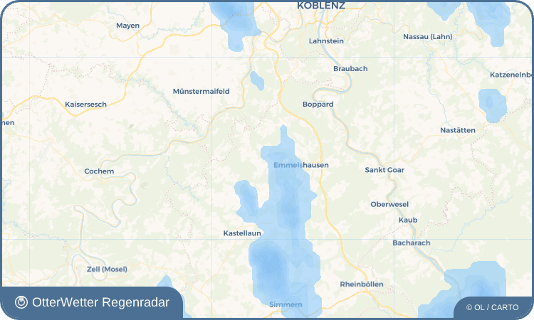 OtterWetter Regenradar-Widget Gondershausen