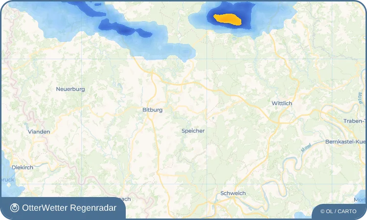 Wetter-Widget-Vorschau mit Vorhersagedaten für Gondorf
