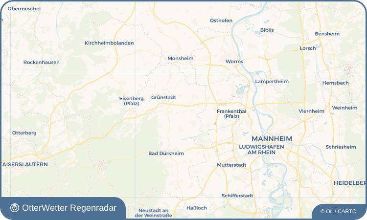 OtterWetter Regenradar-Widget Großkarlbach