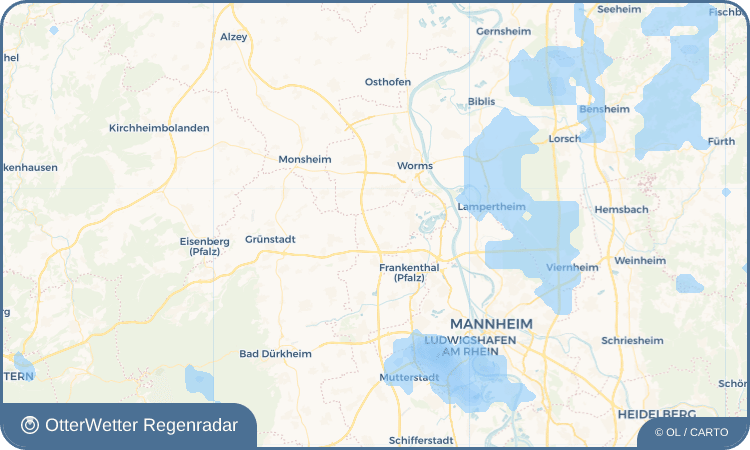 OtterWetter Regenradar-Widget Großniedesheim