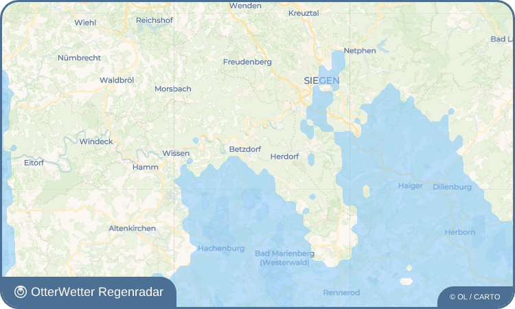 OtterWetter Regenradar-Widget Grünebach