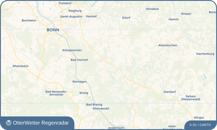 OtterWetter Regenradar-Widget Günterscheid