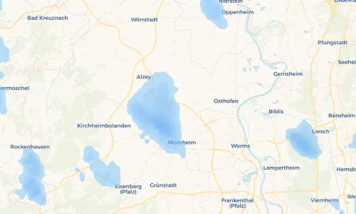 Regenradar Vorschaubild - Aktuelle Niederschläge in Gundersheim und Umgebung