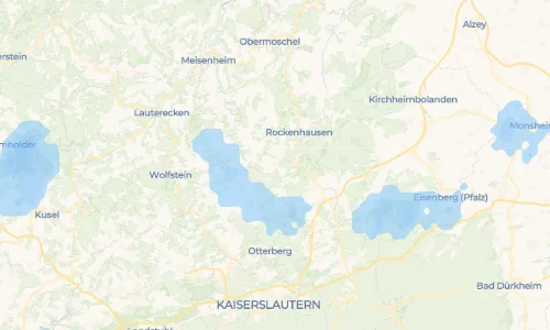 Regenradar Vorschaubild - Aktuelle Niederschläge in Gundersweiler und Umgebung