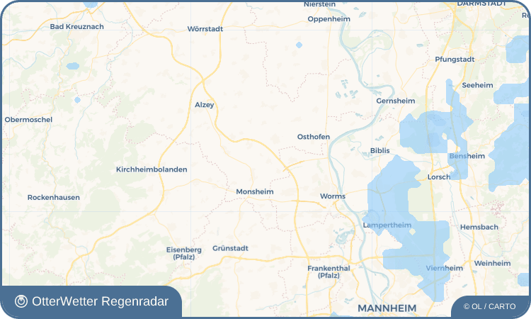 OtterWetter Regenradar-Widget Gundheim
