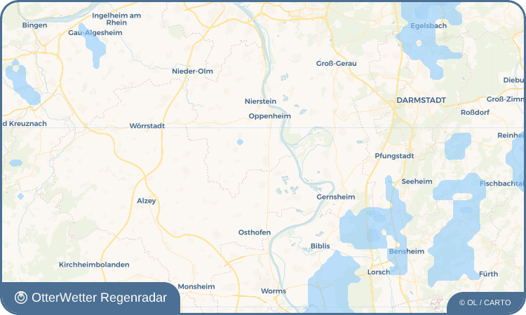 OtterWetter Regenradar-Widget Guntersblum