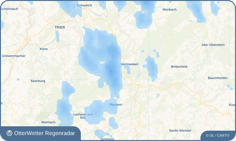 OtterWetter Regenradar-Widget Gusenburg