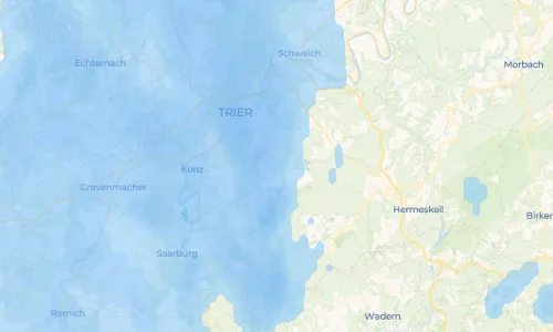 Regenradar-Vorschau: aktuelle Niederschläge in Gusterath und Umgebung
