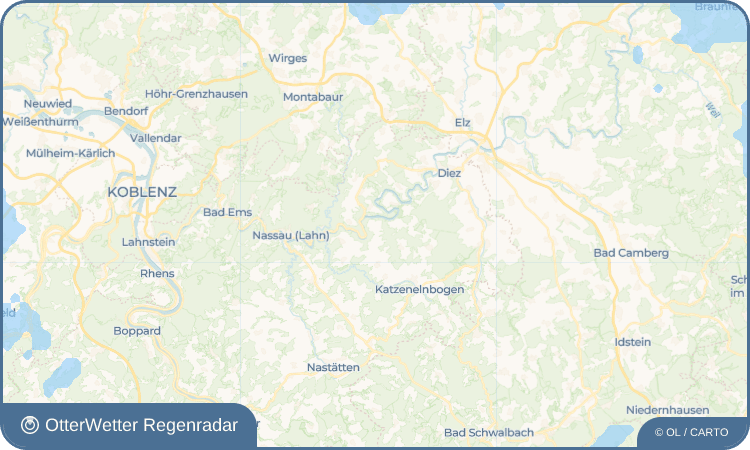 OtterWetter Regenradar-Widget Gutenacker