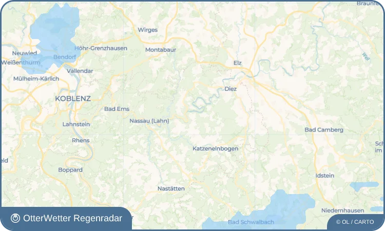 Widget-Vorschau für Gutenacker Wetter-Widget-Vorschau mit Vorhersagedaten für Gutenacker