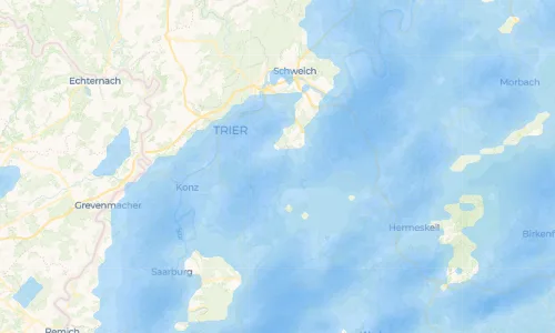 Regenradar Vorschaubild - Aktuelle Niederschläge in Gutweiler und Umgebung