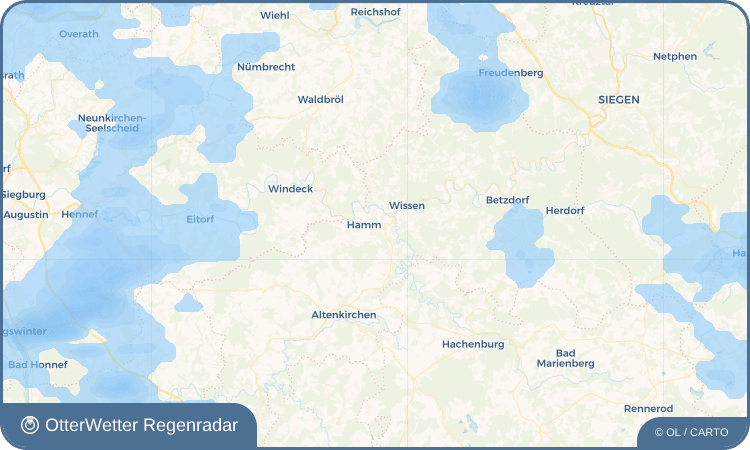 OtterWetter Regenradar-Widget Hämmerholz
