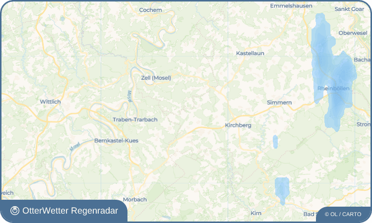 OtterWetter Regenradar-Widget Hahn