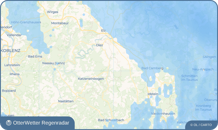 OtterWetter Regenradar-Widget Hahnstätten