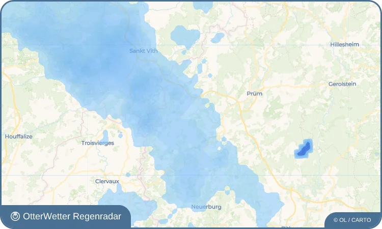 Widget-Vorschau für Hallert Wetter-Widget-Vorschau mit Vorhersagedaten für Hallert