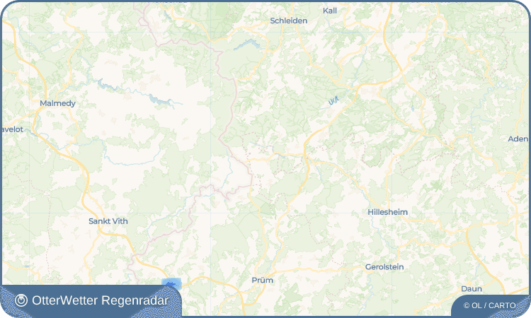 OtterWetter Regenradar-Widget Hallschlag