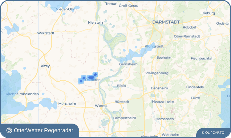 OtterWetter Regenradar-Widget Hamm am Rhein