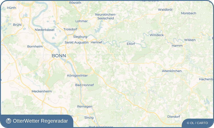 OtterWetter Regenradar-Widget Hanf