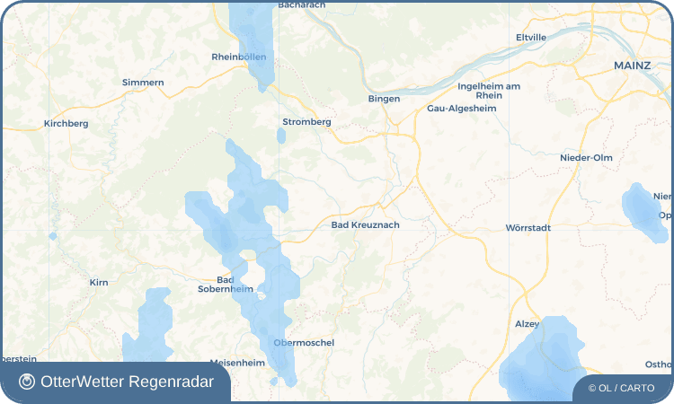 OtterWetter Regenradar-Widget Hargesheim