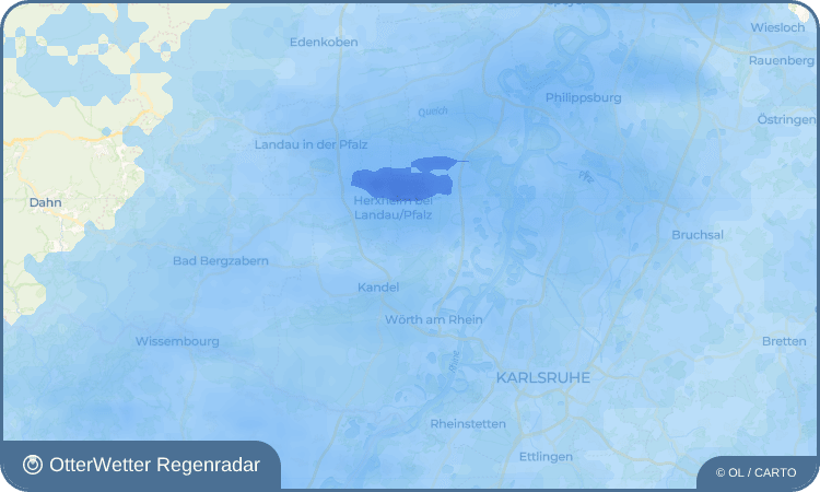 OtterWetter Regenradar-Widget Hatzenbühl