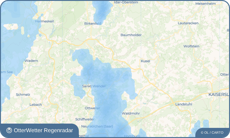 OtterWetter Regenradar-Widget Haupersweiler