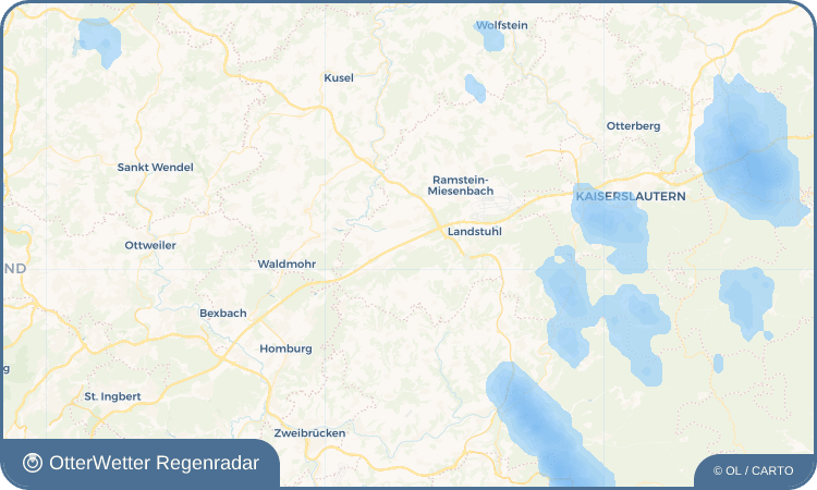 OtterWetter Regenradar-Widget Hauptstuhl