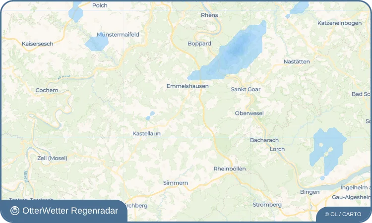 Wetter-Widget-Vorschau mit Vorhersagedaten für Hausbay
