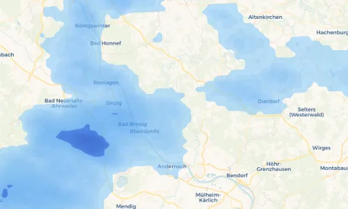 Regenradar Vorschaubild - Aktuelle Niederschläge in Hausen (Wied) und Umgebung