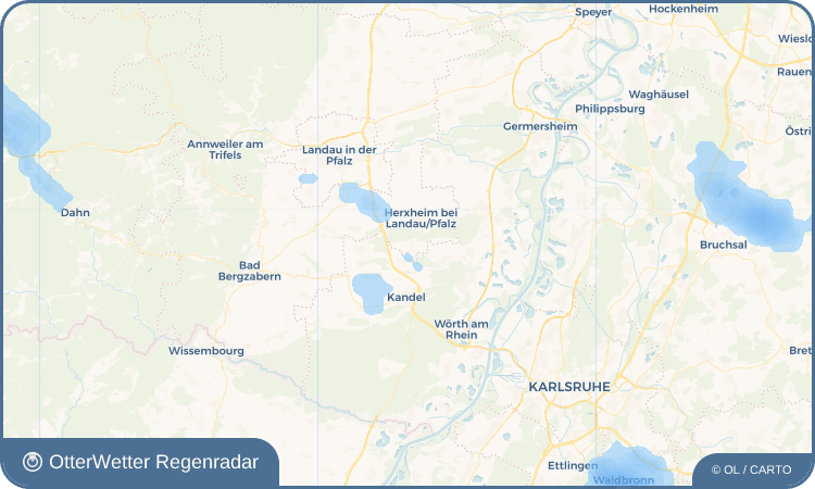 OtterWetter Regenradar-Widget Hayna